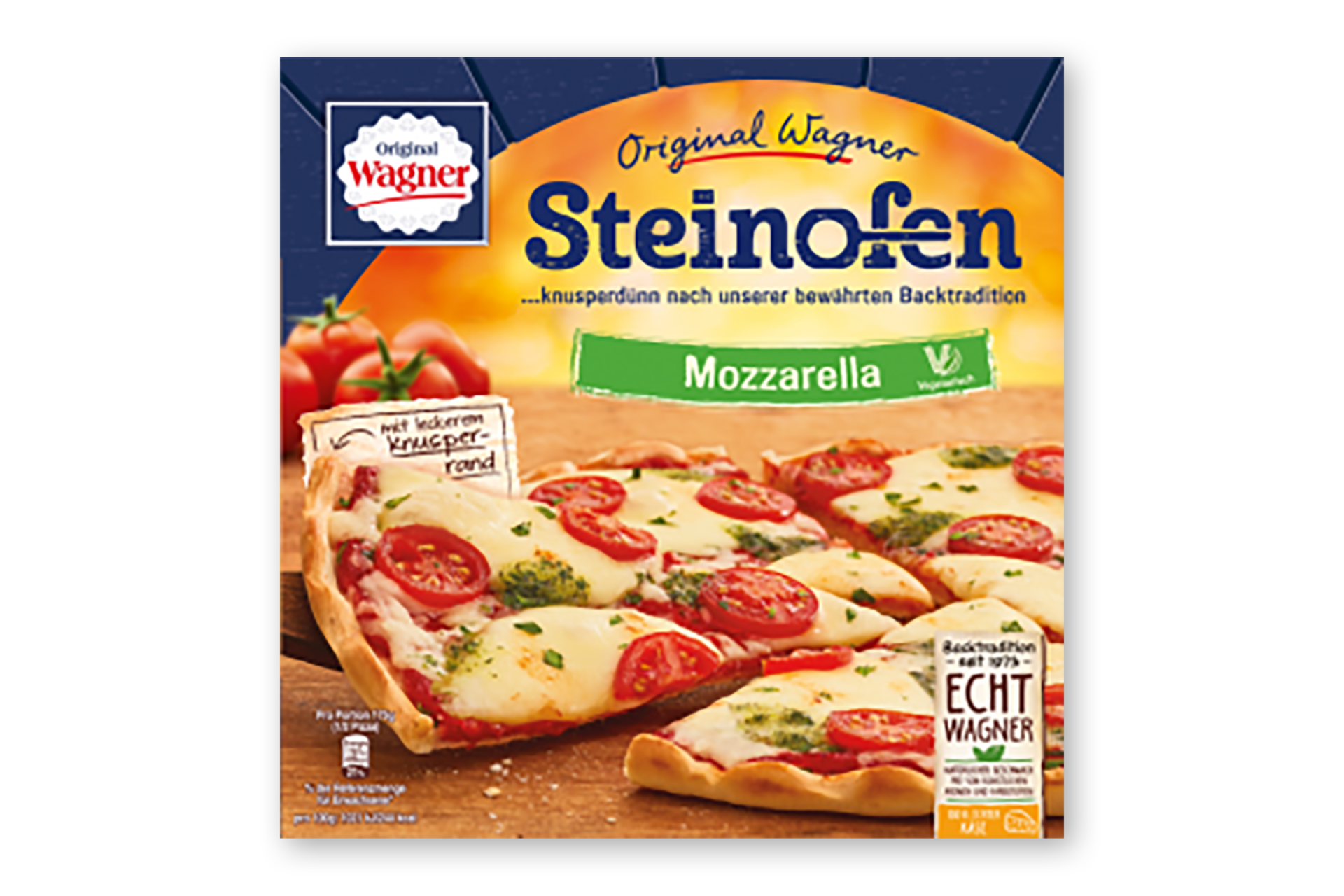 Holzofen-Pizza Margherita Ø 28cm 1